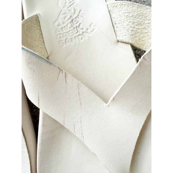 Ancient Greek Sandals Charys Comfort flip flops 37/7 in White - Picture 5 of 11